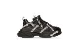 Balenciaga Triple S All Over Logo Black White (Women S) Discount