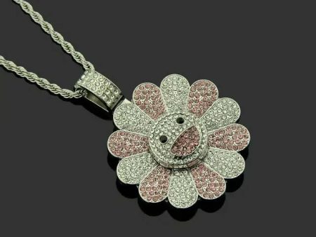 MURAKAMI FLOWER ICED OUT PENDANT (PINK) For Cheap