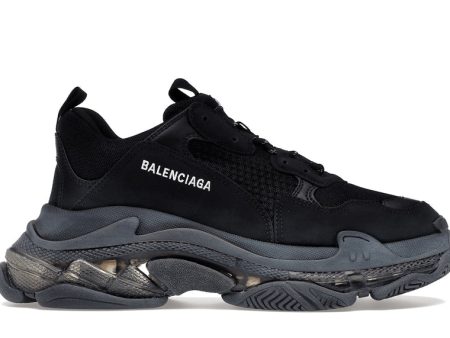 Balenciaga Triple S Clear Sole Black For Sale