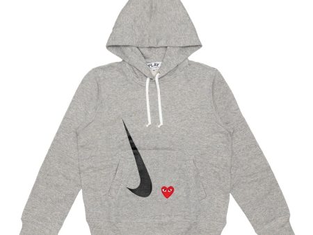 Cdg X Nike Hoodie Grey Online now