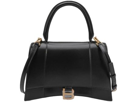 Balenciaga Hourglass Top Handle Bag Medium Black on Sale