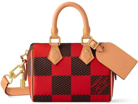 Louis Vuitton Nano Speedy Bandoulière Damier Pop Red Hot on Sale