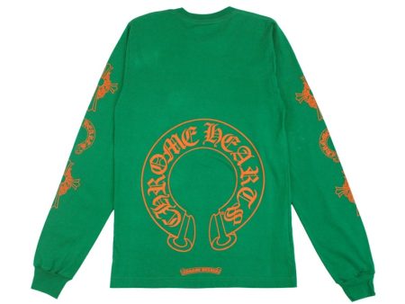 Chrome Hearts Horseshoe L S T-Shirt Green Orange Online now