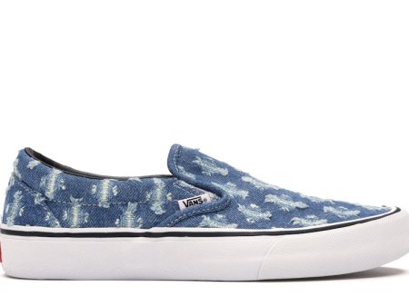 Vans Slip-On Supreme Hole Punch Denim Blue Cheap