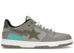 A Bathing Ape Bape Sk8 Sta Grey Turquoise Fashion