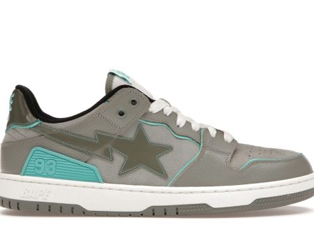 A Bathing Ape Bape Sk8 Sta Grey Turquoise Fashion