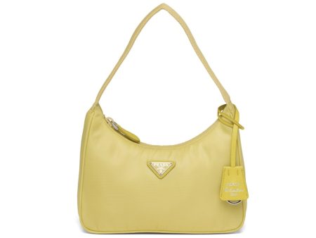 Prada Re-Edition 2000 Nylon Bag Mini Pineapple Yellow For Sale