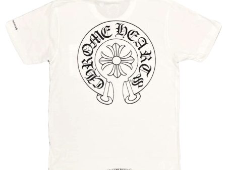 Chrome Hearts Horse Shoe Logo Pocket T-Shirt White Online Hot Sale