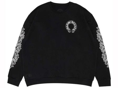 Chrome Hearts Horseshoe Crewneck Black For Sale