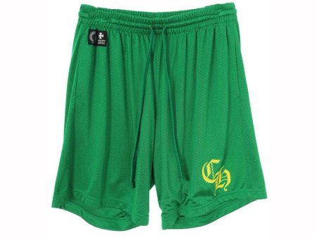 Chrome Hearts Short U Varsity Pants Green For Sale