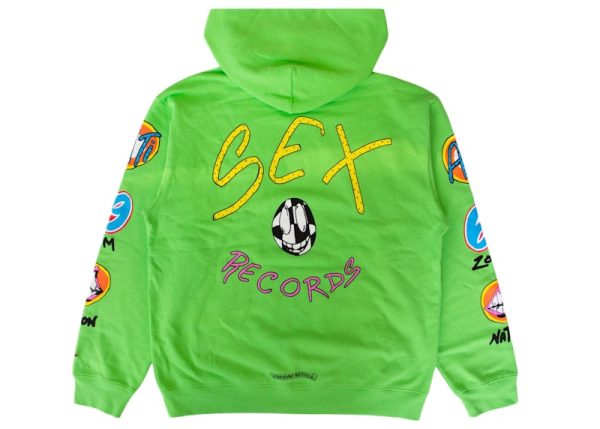 Chrome Hearts Matty Boy Sex Records Hoodie Citrus Sale