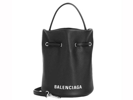 Balenciaga Everyday Drawstring Bucket Xs Black Sale