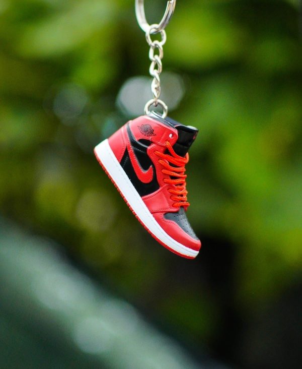 3D Sneaker Keychain AJ1 Varsity Red 1985 For Sale