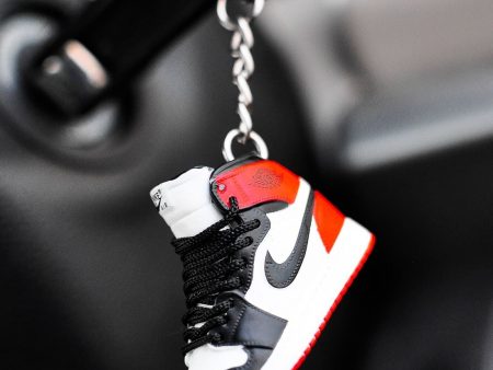 3D Sneaker Keychain AJ1 Black Toe Discount