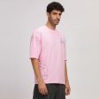 Pink Line Art Tee Sale