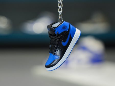 3D Sneaker Keychain AJ1 High Game Royal Blue Cheap