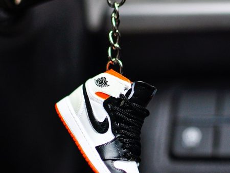 3D Sneaker Keychain AJ1 Electro Orange Online Sale