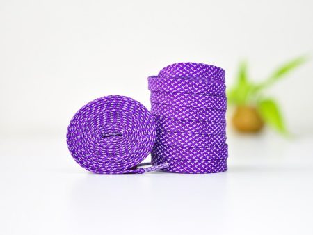 Reflective Flat Laces- Purple Discount