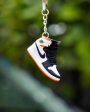 3D Sneaker Keychain AJ1 Electro Orange Online Sale