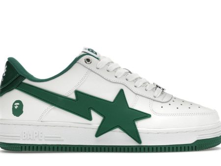 A Bathing Ape Bape Sta Os #2 White Green on Sale