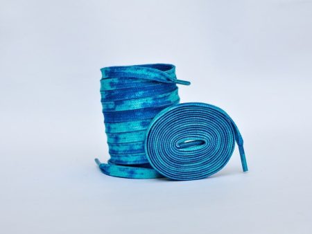 Tie Dye Laces- Dark Blue | Jordan Laces | Kicks Machine For Discount