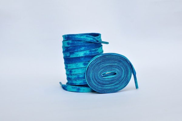 Tie Dye Laces- Dark Blue | Jordan Laces | Kicks Machine For Discount